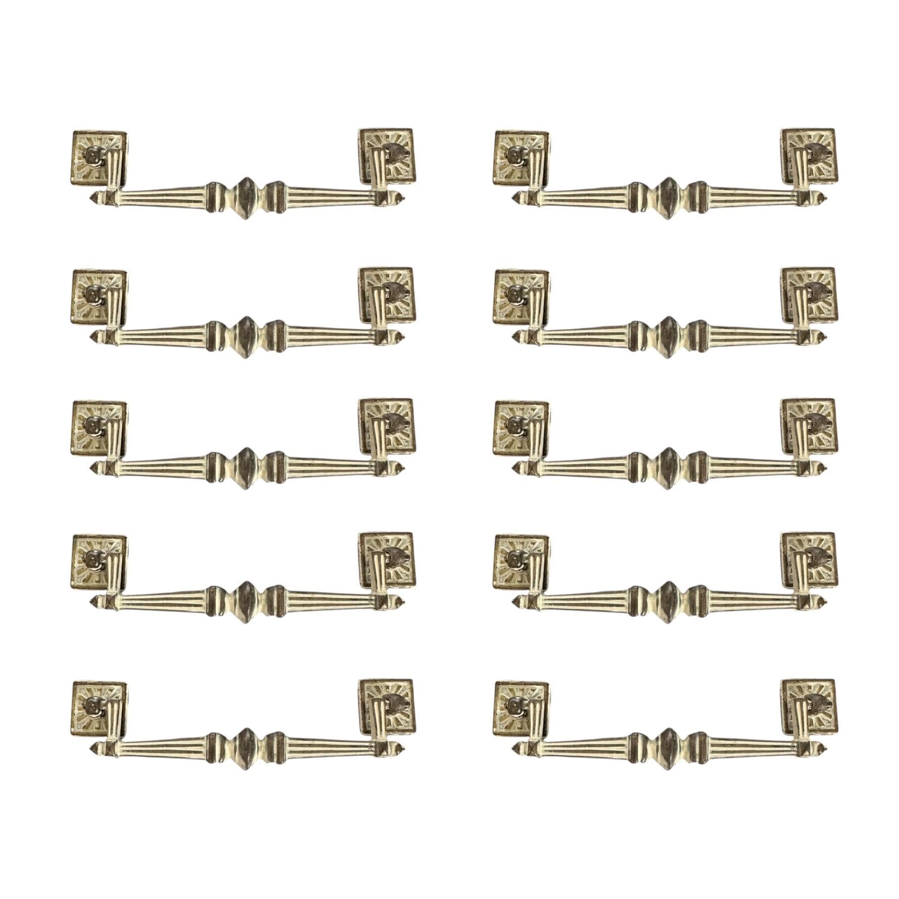 Henry Link Bali Hai Hardware 5" Center - Original Vintage Drawer Pull for 1970s Faux Bamboo Dresser or Chest Drawer with 5 Inch Holes - Thumbnail 9