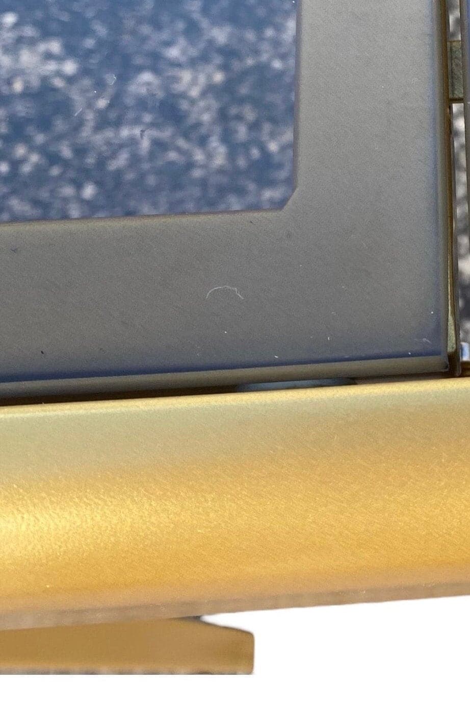 Mid-Century Modern Expanding Dining Table in Brass Gold Steel and Smoked Glass Top - Leaf Insert Extends 66" to 98" Long - MCM Milo Baughman - Thumbnail 5