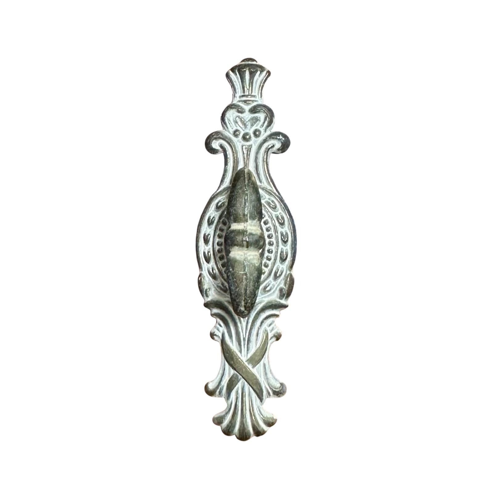 Vintage Henry Link Bali Hai Backplate & Knob Hardware - Original 1970s Faux Bamboo Dresser, Chest, or Armoire Replacement - Thumbnail 3