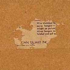 Vintage Midcentury Mirror by John Stuart LOCAL PICKUP Rosewood & Brass - Thumbnail 7