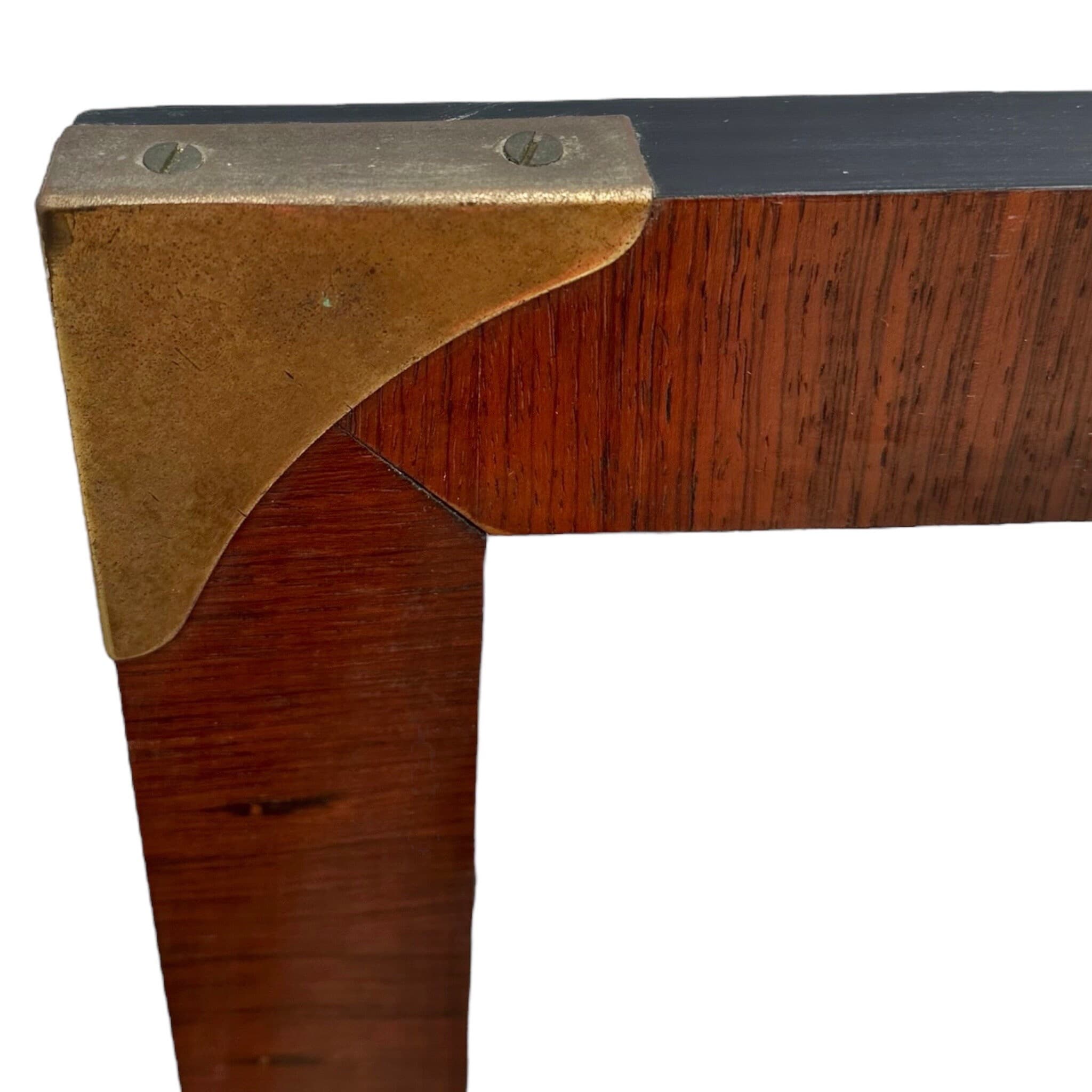 Vintage Midcentury Mirror by John Stuart LOCAL PICKUP Rosewood & Brass - Thumbnail 3