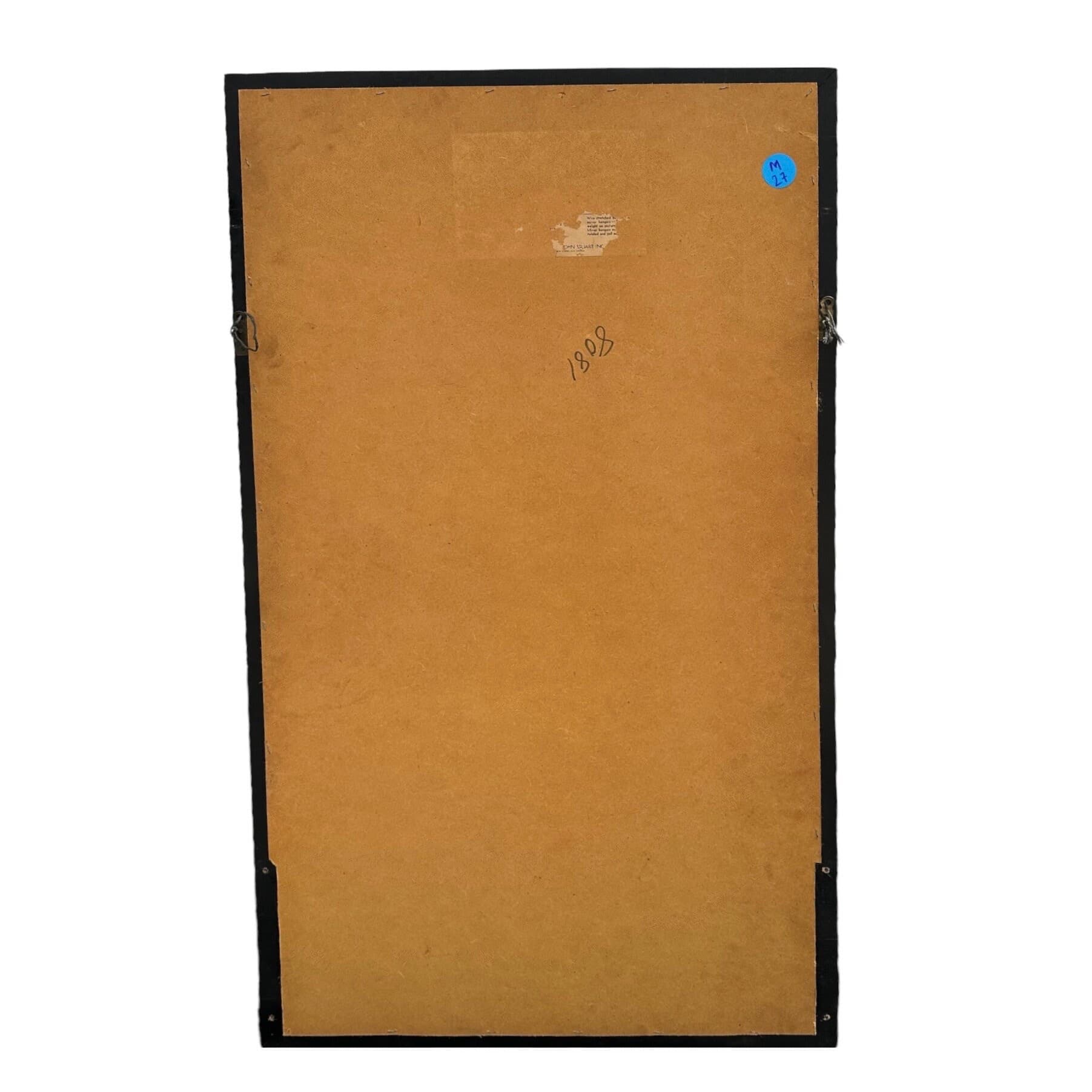 Vintage Midcentury Mirror by John Stuart LOCAL PICKUP Rosewood & Brass - Thumbnail 6