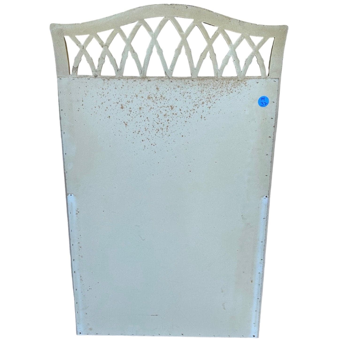 Faux Bamboo Fretwork Mirror 51x31 LOCAL PICKUP Vintage Thomasville Allegro Creamy Yellow Arched Curved Top Coastal Hollywood Regency - Thumbnail 6