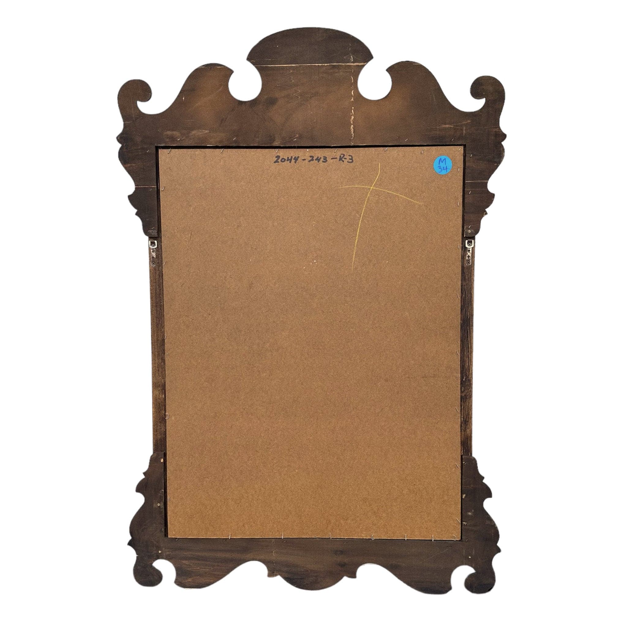 Vintage Chippendale Mirror 46x28 LOCAL PICKUP Traditional Decorative Antique Style Wood Wall Mirror - Thumbnail 6