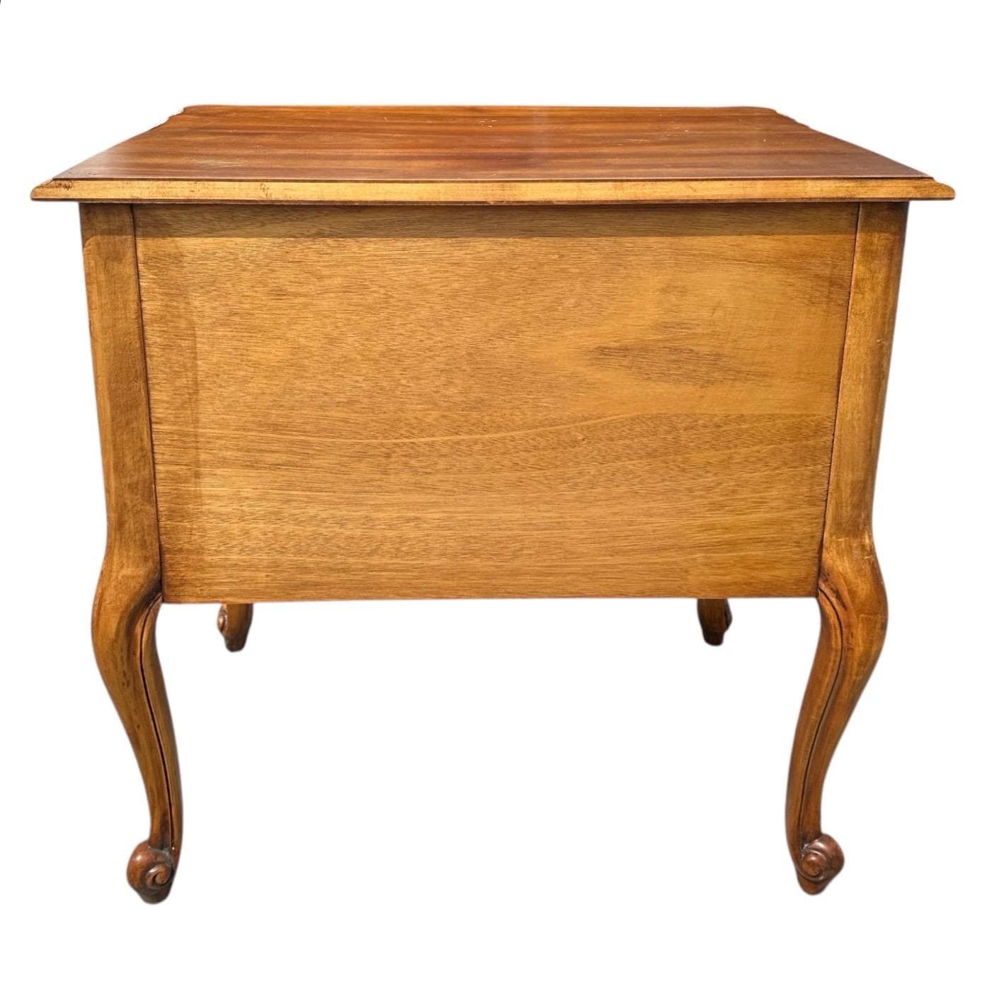 Louis XV Style Commode by Hickory Chair 30” Vintage French Provincial Cherry Wood Chest - Thumbnail 9