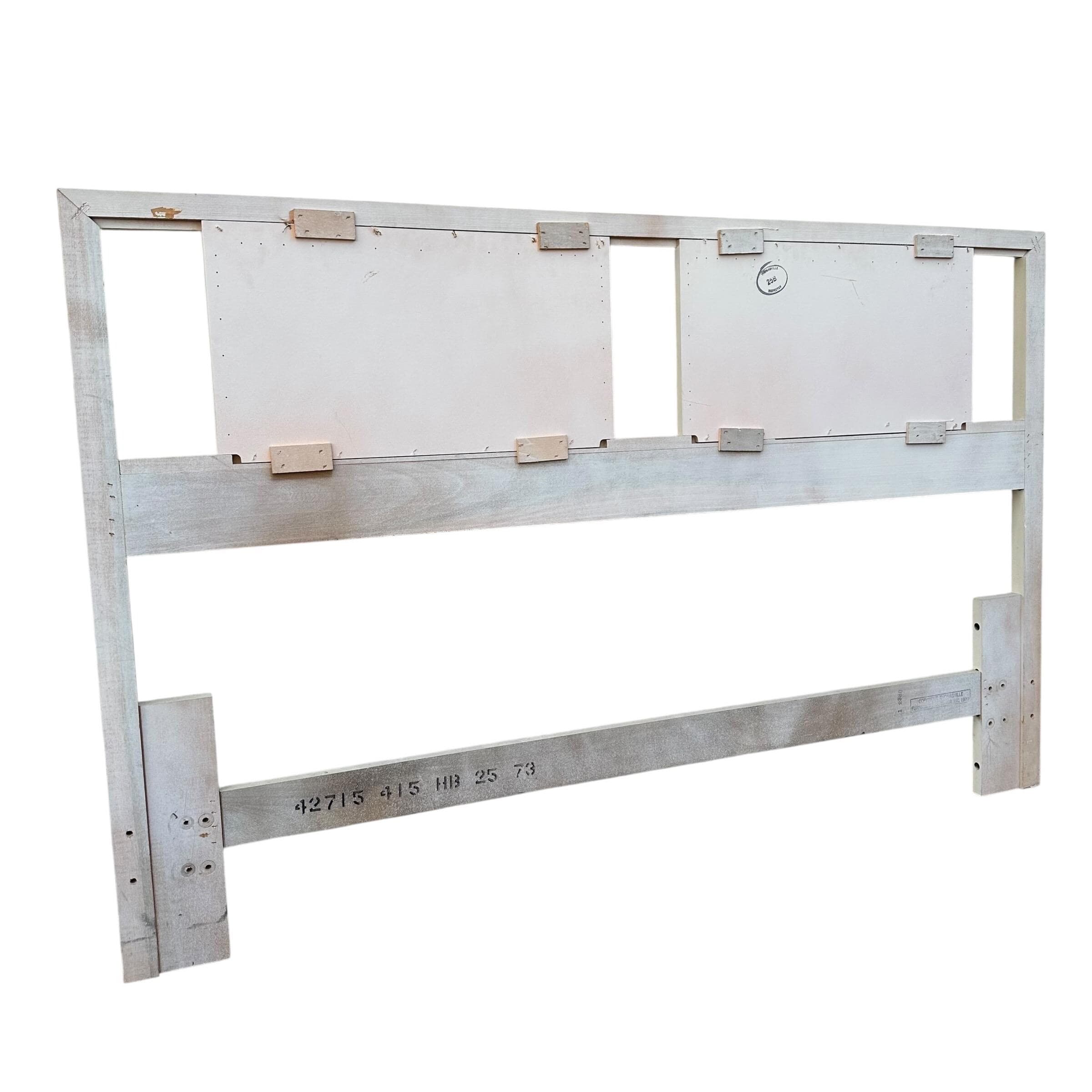 Chinoiserie Queen Headboard by Thomasville Furniture - Vintage Faux Bamboo & Asian-Inspired Brass Hollywood Regency Style - Thumbnail 2