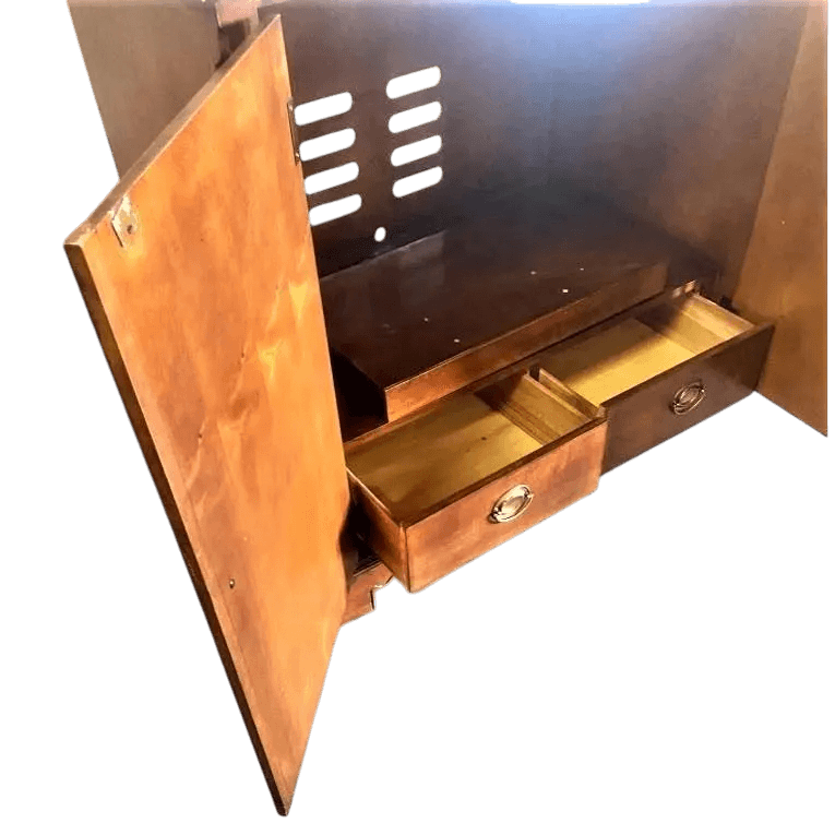 Drexel Heritage Flame Mahogany 60" Georgian Credenza 'Made Expressly for the Ritz-Carlton Hotel' - Vintage Late 20th Century - Thumbnail 4