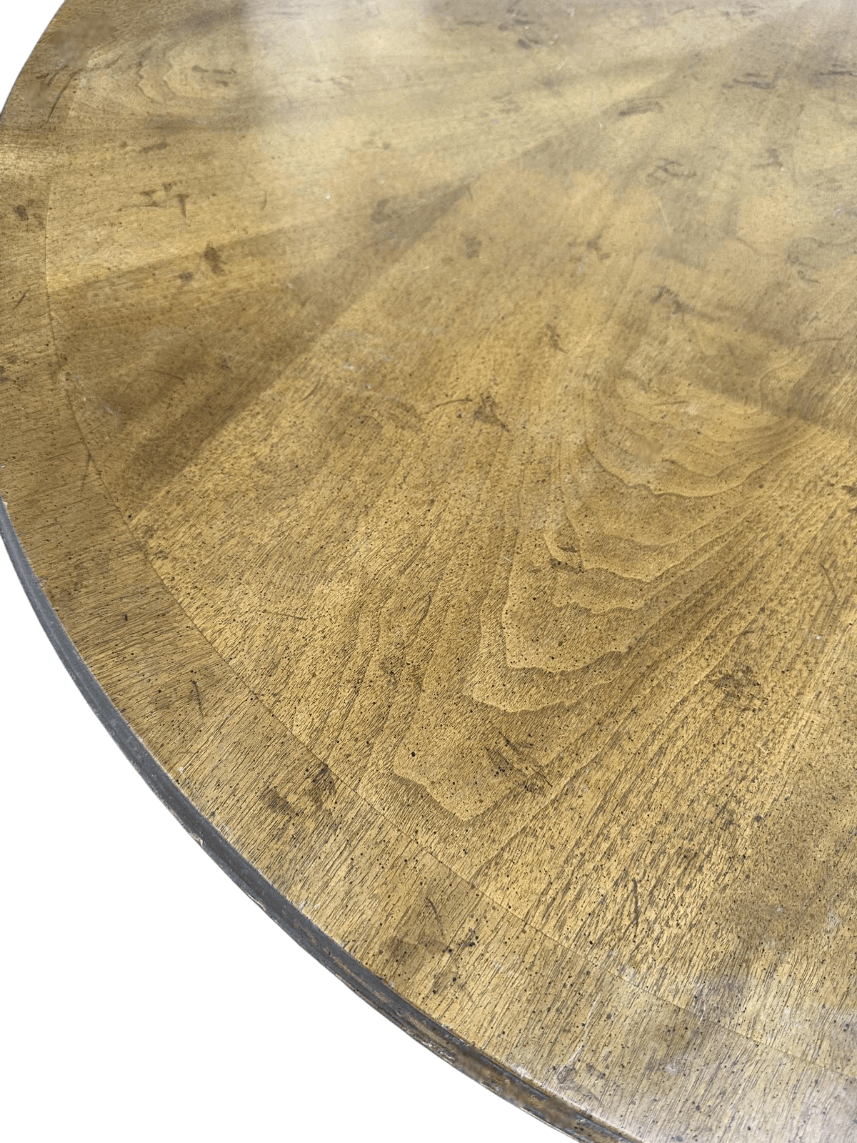 Drexel ‘Livorno’ Italian Neoclassical Pecan Wood Dining Table - 102” Fully Extended and 6 Chairs - Made in 1968 - Thumbnail 4