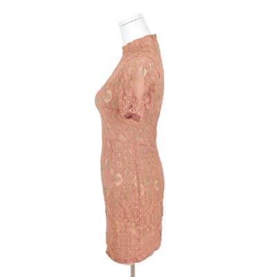 Altar’d State Dusty Rose Eyelet Lace Mini Dress XS - Thumbnail 2