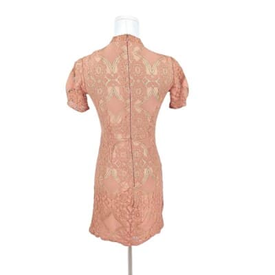 Altar’d State Dusty Rose Eyelet Lace Mini Dress XS - Thumbnail 3