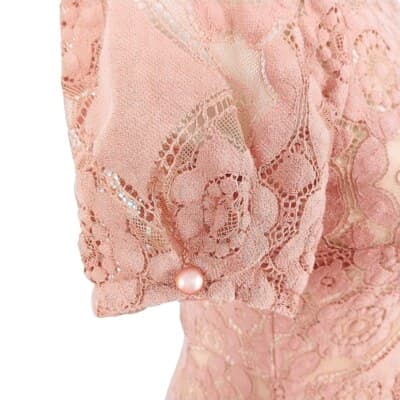 Altar’d State Dusty Rose Eyelet Lace Mini Dress XS - Thumbnail 6