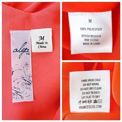 Alya Coral Sleeveless Drop-Waist Mini-Dress M - Thumbnail 4