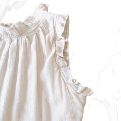Lavila Cream Ruffle-Sleeve Tiered Midi Dress M - Thumbnail 3