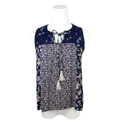 Bohemian Floral Lace Top S - Image 1