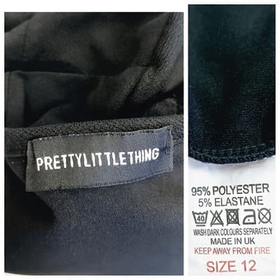 PrettyLittleThing Black Frill Cropped Jacket US 8 / UK 12 - Thumbnail 5