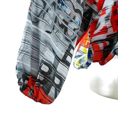 NWOT Gabrielle Union New York & Company Graphic Print Blouse S - Thumbnail 7