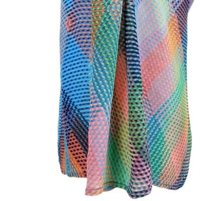 Anthropologie Conditions Apply Multicolor Geometric Tie-Back Top S Sleeveless - Thumbnail 5