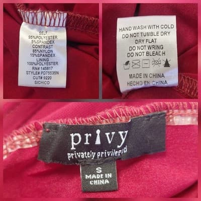 Privy Burgundy Mesh-Panel Draped Bodycon Mini Dress S - Thumbnail 11