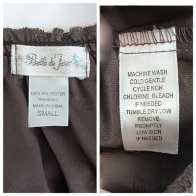 Belle du Jour Brown Leopard Print Mini Dress Small Elastic Waist Puff Sleeves - Thumbnail 5