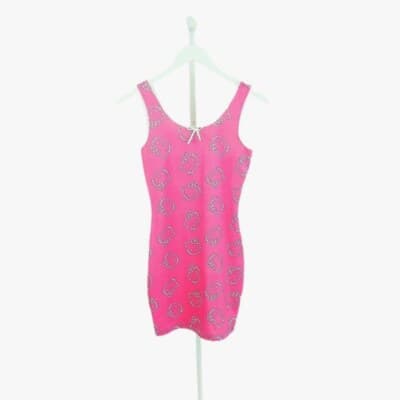 Hello Kitty And Friends Shein X Slip Dress XS Pink White Sleeveless Ruffles - Image 1