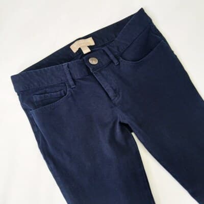 Banana Republic Sloan Fit Skinny Pants Blue Size 0 Mid-Rise Ankle-Length Stretch - Thumbnail 3