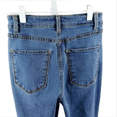 No Boundaries High-Waisted Skinny Jeans Medium Wash Size 1 S Tapered Leg - Thumbnail 3