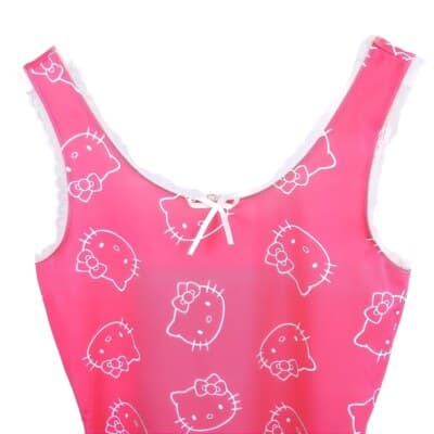 Hello Kitty And Friends Shein X Slip Dress XS Pink White Sleeveless Ruffles - Thumbnail 2