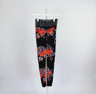 Cute Booty Lounge Red Rose Scrunch Bum Leggings XXS - Thumbnail 2