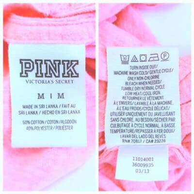 PINK Victoria's Secret Side-Tie Tank Top M Pink Sleeveless Round Neckline Ties - Thumbnail 7