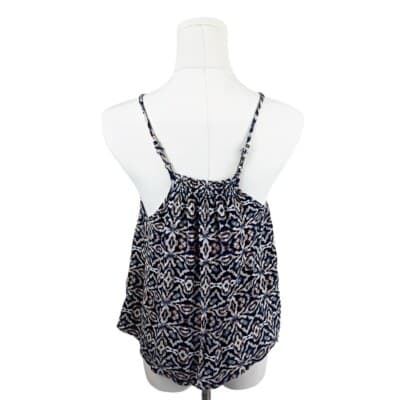 Aeropostale Geometric Halter Tank Top Multicolor Print Boho Rayon Summer XS - Thumbnail 2