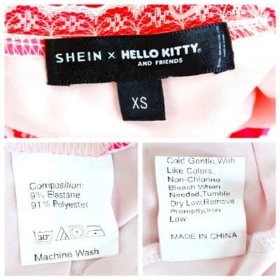 Hello Kitty And Friends Shein X Slip Dress XS Pink White Sleeveless Ruffles - Thumbnail 3