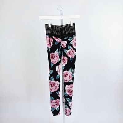 Cute Booty Lounge Pink Rose Scrunch Bum Leggings XXS - Thumbnail 2
