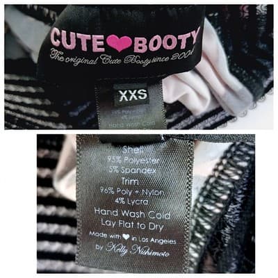 Cute Booty Lounge Pink Rose Scrunch Bum Leggings XXS - Thumbnail 6