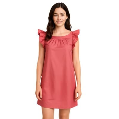 Red Valentino Pink Ruffle Sleeve Cocktail Mini Dress US 2 IT 38 - Image 1