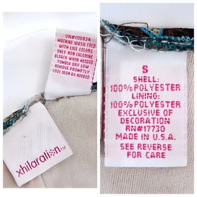 Xhilaration Brown and Blue Paisley Y2K Form-Fitting Halter Dress S - Thumbnail 7