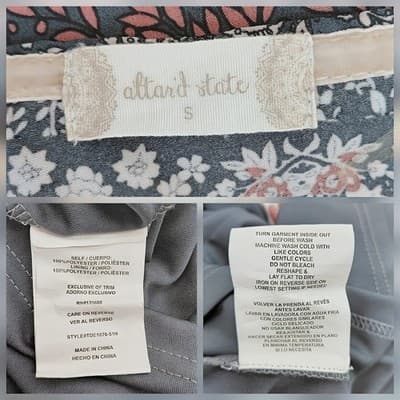 Altar’d State Bohemian Bell Sleeve Mini Dress S - Thumbnail 9