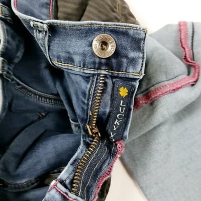 Lucky Brand Charlie Dark Blue Skinny Jeans 0 - Thumbnail 3