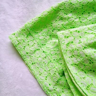 J. Crew Neon Green Floral Lace High-Rise Mini Skirt XS - Thumbnail 4