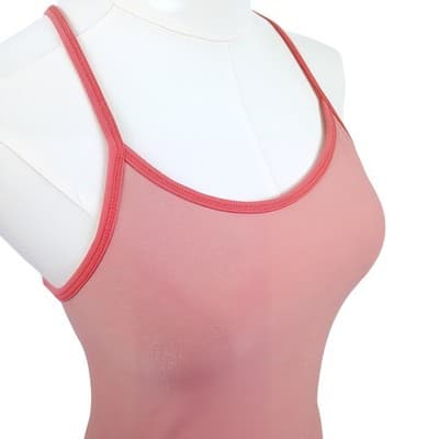 Nike Dri-FIT Pink and Orange Racerback Athletic Tank Top XS - Thumbnail 4