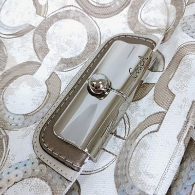 NWOT Coach Kristin Sequin Op Art Hobo Bag L1082-16791 - Thumbnail 7