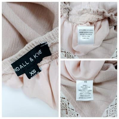 Kendall & Kylie Blush Pink Ruffle Strap Romper XS - Thumbnail 5