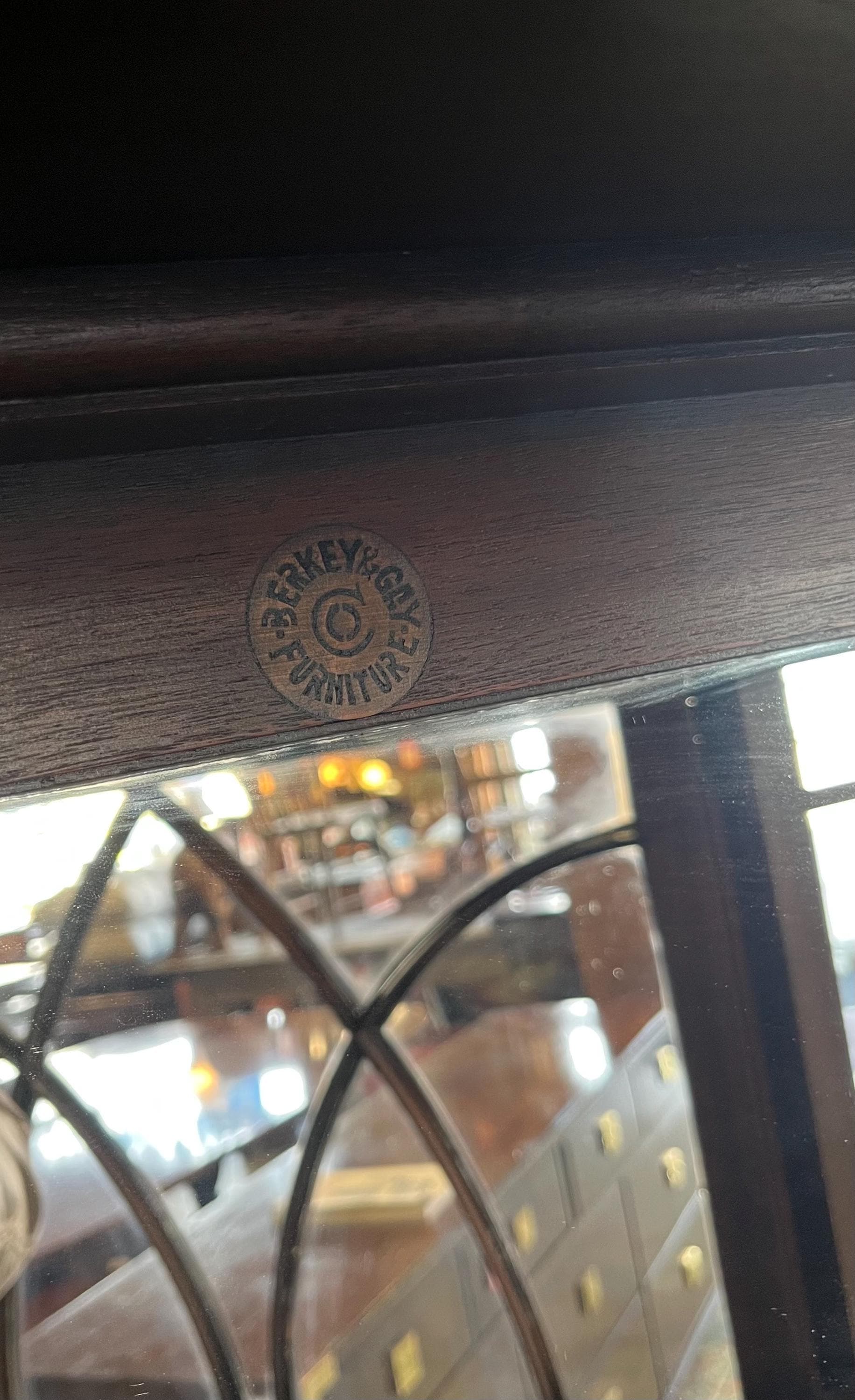 Antique Berkey and Gay Sheraton Style Cabinet - Thumbnail 3