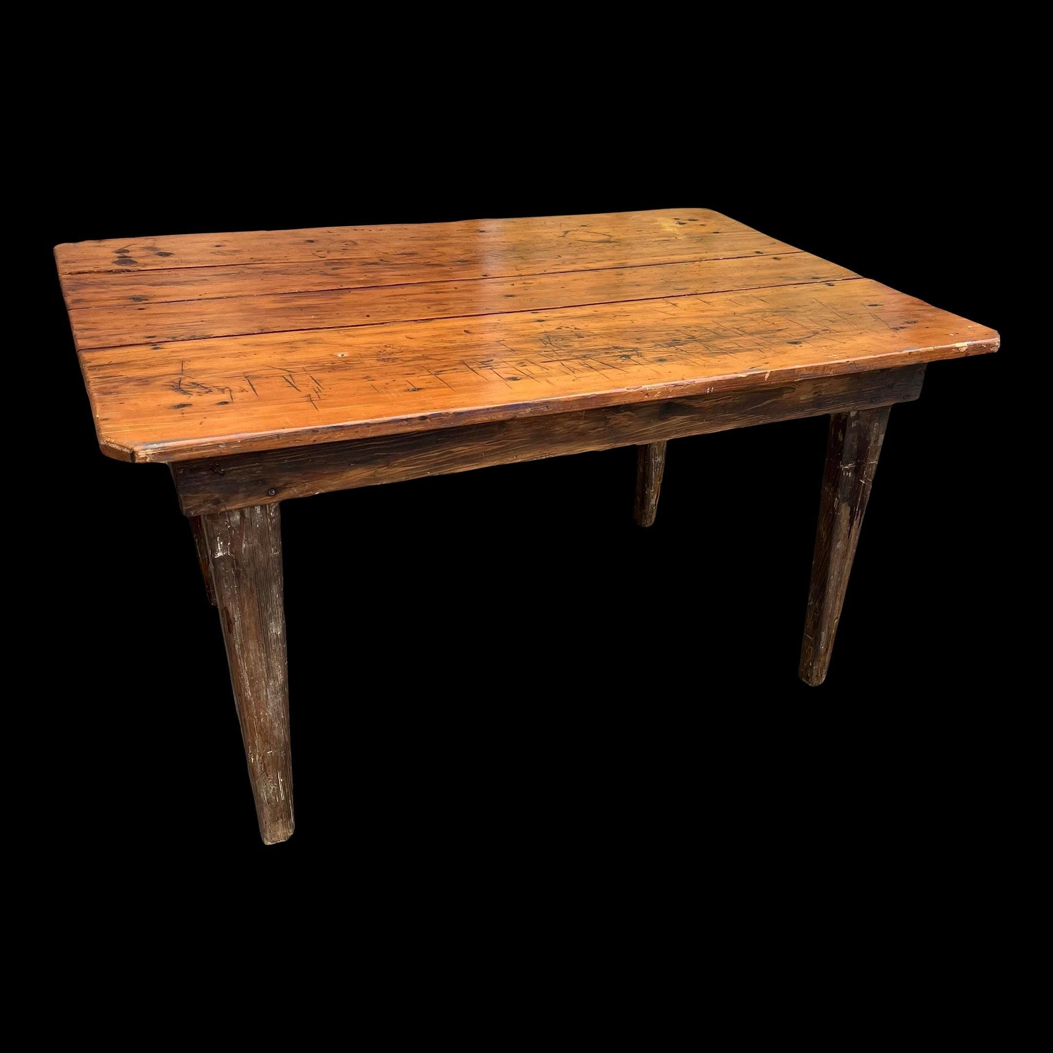 Primitive Farmhouse Table - Image 1