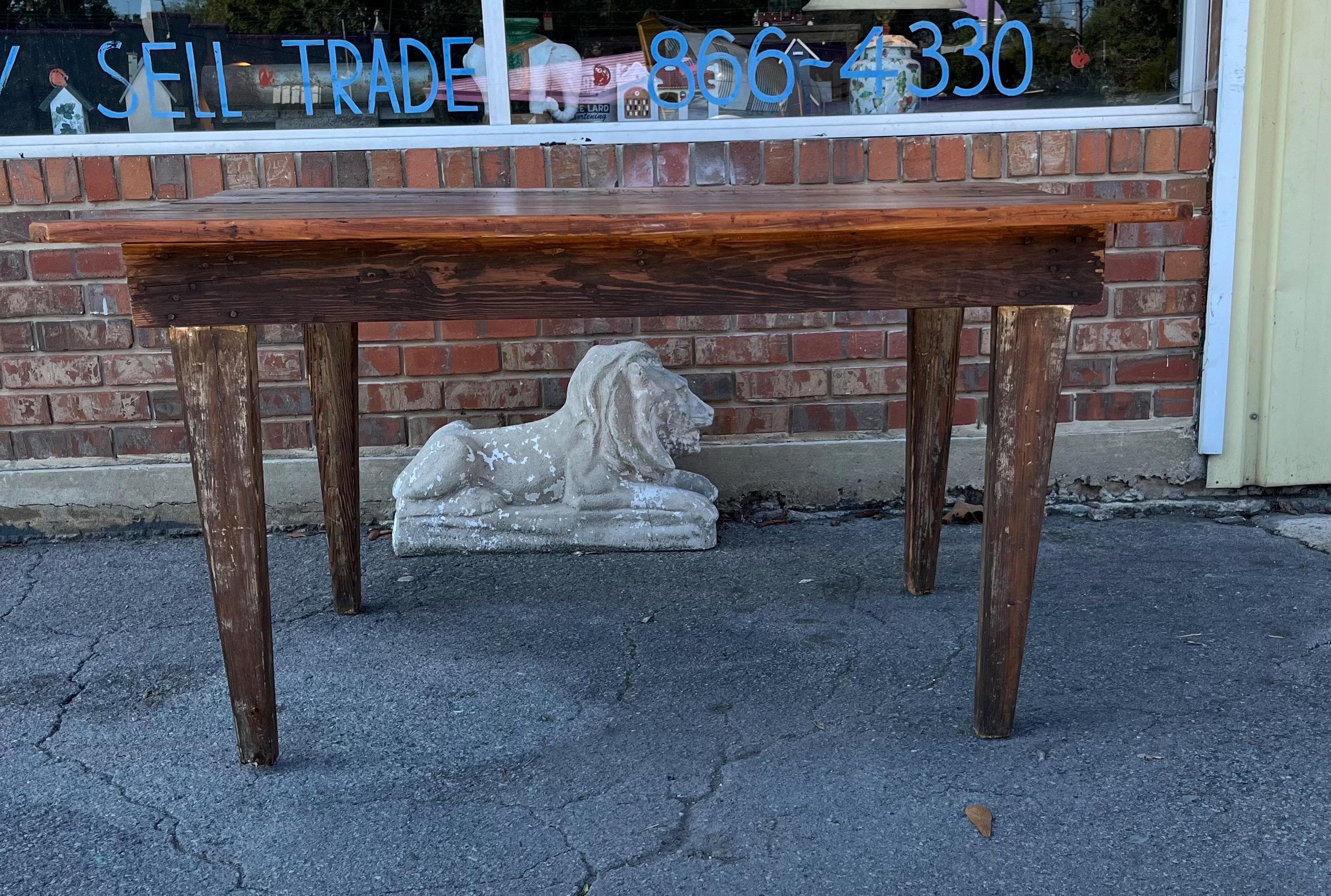 Primitive Farmhouse Table - Thumbnail 2