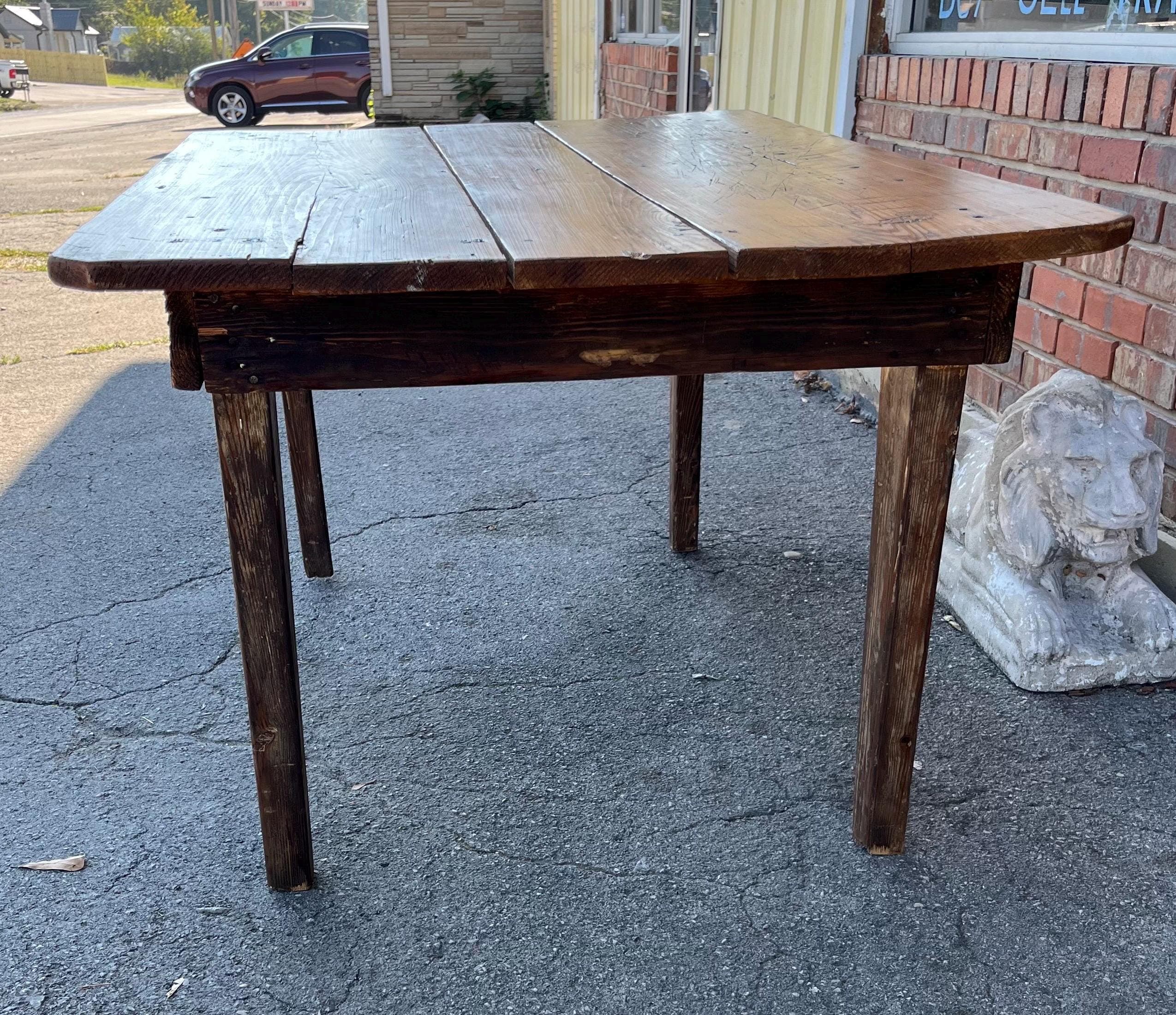 Primitive Farmhouse Table - Thumbnail 3