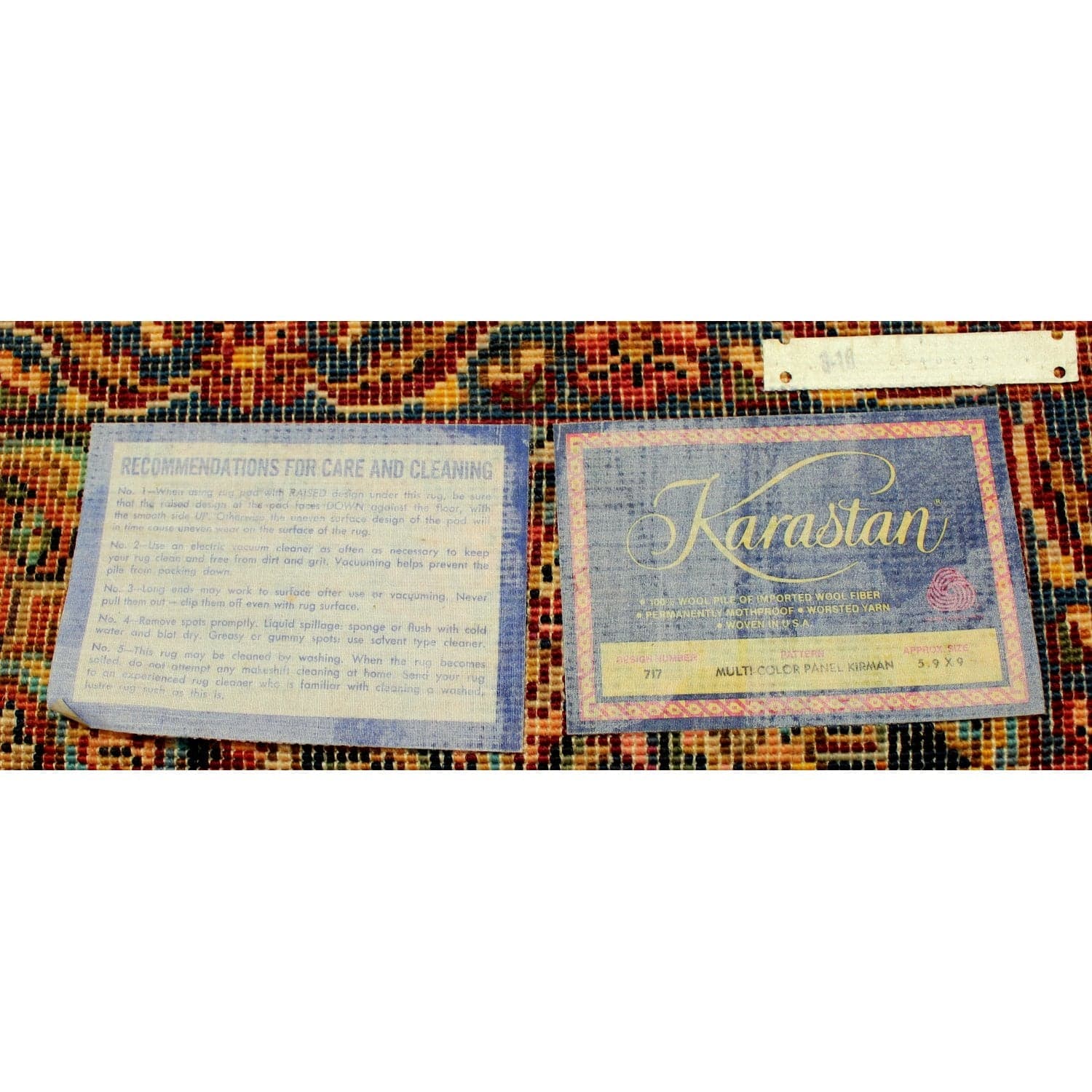 Karastan 9' 11'' X 5' 9'' Multicolor Panel Kirman Area Rug - Thumbnail 4