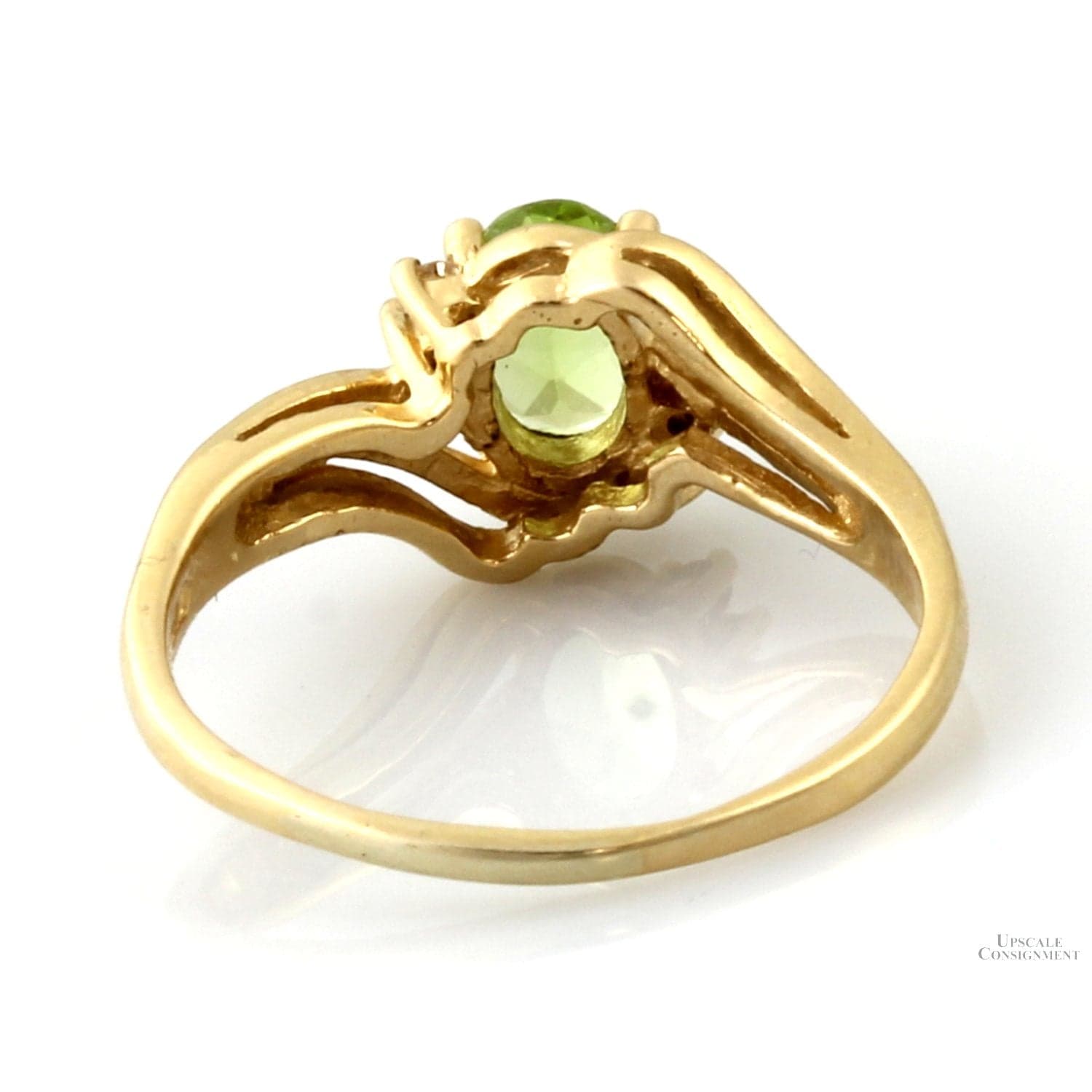 Supreme Jewelry Peridot & Diamond Ring in 14K Yellow Gold - Size 8.25 - Thumbnail 5