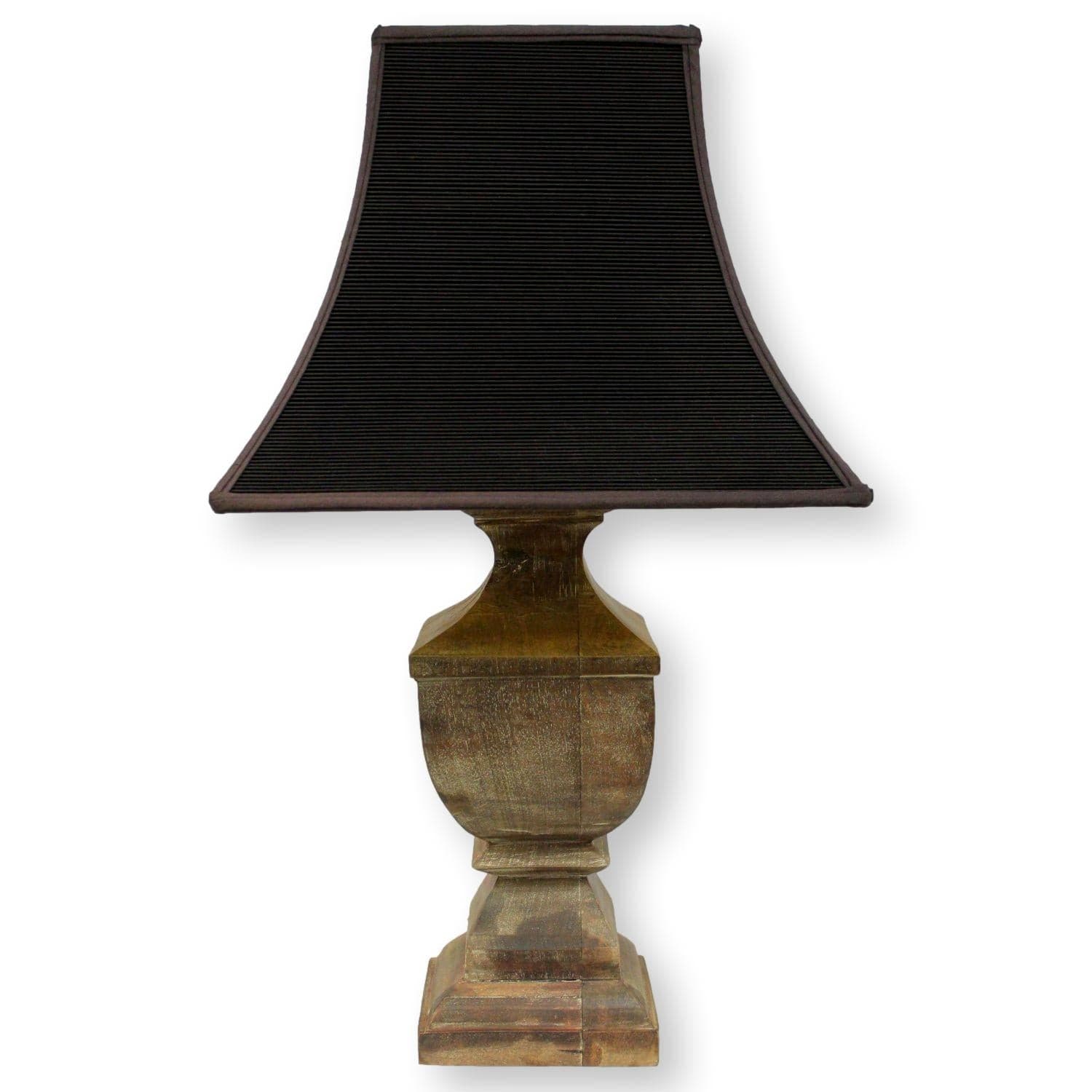 Pottery Barn Square Wood Table Lamp - Thumbnail 2