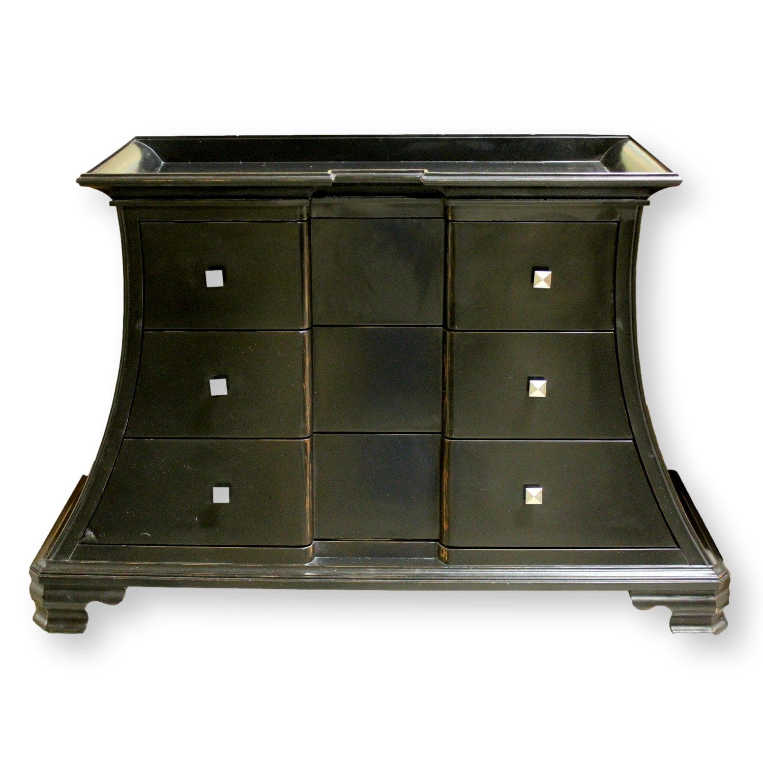 Black 3 Drawer Chest - Black - Image 1