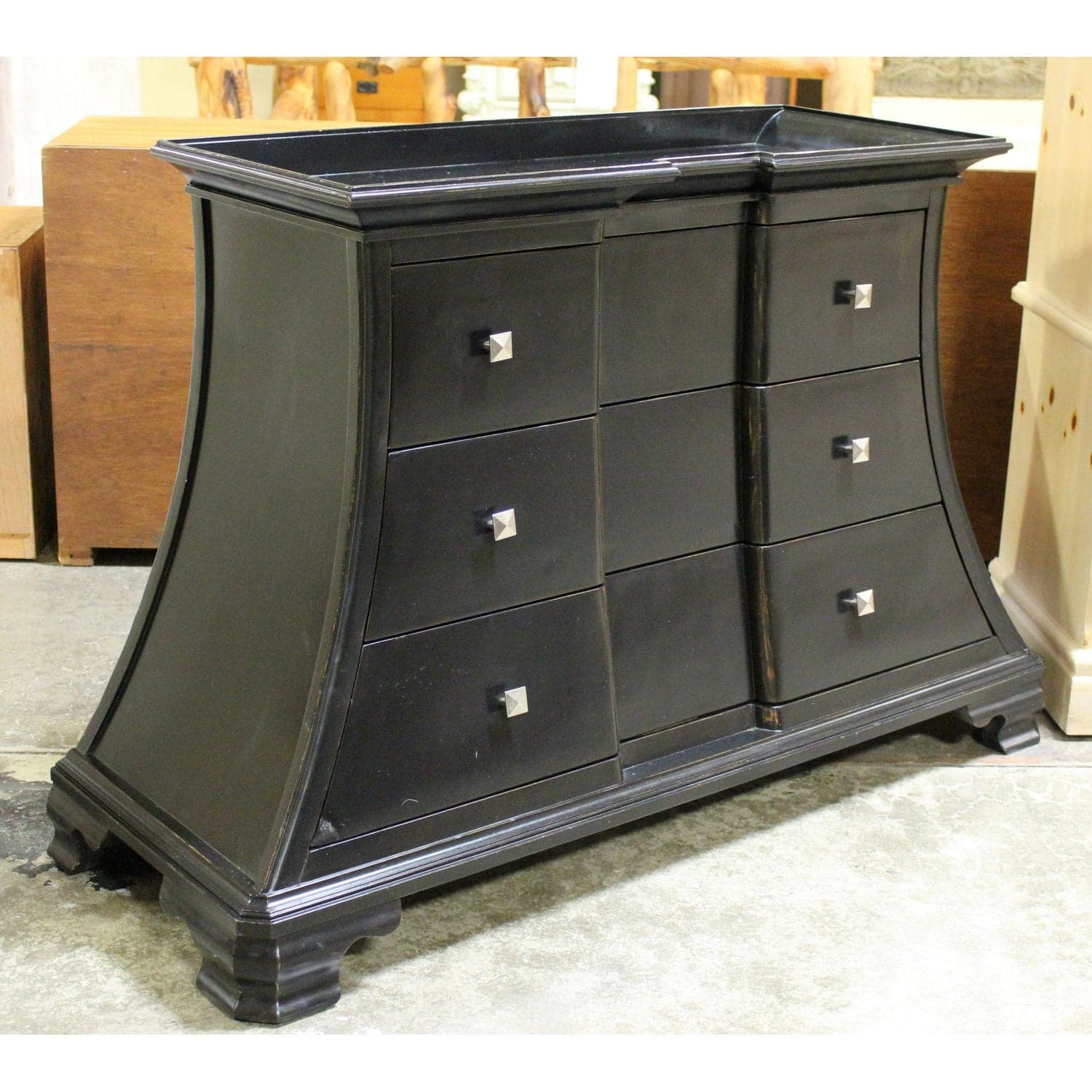 Black 3 Drawer Chest - Black - Thumbnail 2